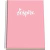 DOHE Quaderno A4 - Dohe - Colore - Rosa Pastello.