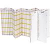 BRUNNEN Planner per vacanze Planorama 2024, 1 pagina = 15 mesi, 138 x 29,5 cm, piegato, bianco