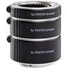 Movo Photo AF set di macro tubi di prolunga per fotocamere mirrorless Pentax Q, con tubi da 10mm, 16mm e 21mm (supporto in metallo)