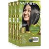 Naturtint | Colorazione senza ammoniaca | Copertura dei capelli grigi al 100% | Ingredienti vegetali | Colore naturale e di lunga durata | 1N Nero d'ebano | Confezione da tre