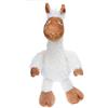 Glorex 0 4809-1-Peluche da imbottire, Lama, Alto Circa, Cucito in Peluche di Alta qualità, Deve Solo Essere Riempito, con Certificato di Nascita, Plush, White, Brown, ca. 26 cm