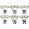 EACLL Lampadine LED GU10 6.5W 3000K Bianco Caldo Equivalente a Alogena 100W, Pacco da 6, 730lm, Faretti AC 230V senza Sfarfallio, Angolo a Fascio 120° Spot, Non Dimmerabile corta Riflettore Lampade
