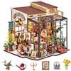 Rolife Casa delle Bambole in Miniatura Negozio di Fiori di Emily Casa delle Bambole in Legno per Adulti Book Nook Libreria Decorazione Regalo Compleanno