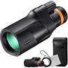 K&F CONCEPT Telescopio Monoculare 12 * 50, HD BAK4, Monocolo Portatile Impermeabile IP66 con Interfaccia Arca, Canocchiale Monoculare per Bird Watching, Caccia, Viaggio, Concerto, Nero