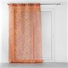 douceur d'intérieur, Belflor - Tenda con occhielli (140 x 240 cm) in terracotta/oro, con stampa metallizzata