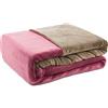 Gözze - Set Biancheria da Letto Reversibile, Sensazione Cashmere, Copripiumino: 135 x 200 cm, Federa: 80 x 80 cm, Microfibra, 135 x 200 cm - Lampone/Tortora