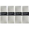 Everfly Overgrip Padel - Set 4 Pezzi Bianco - Grip Antiscivolo Racchetta Padel - Baldminton Squash Tennis - Copriimpugnatura Wrap Assorbente - Over Protezione Presa Manici Racchette (Liscio)