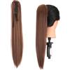 Gairyan 55cm Coda Finta Capelli Extension Lisci con Pinza Posticci per Capelli Sintetici Extension Coda Capelli Lunghi Clip Coda di Cavallo Claw Ponytail Parrucchino Naturale per Donna, Auburn scuro
