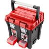 EXTOL PREMIUM Cassetta degli attrezzi HD Porta Attrezzi, 450 x 350 x 450 mm, manico AL, fibbie in metallo