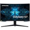 Samsung Monitor Gaming Odyssey G7 (C27G73), Curvo (1000R), 27, 2560x1440 (WQHD 2K), HDR 600, VA, 240 Hz, 1ms, FreeSync Pro, G-Sync, HDMI, USB 3.0, Display Port, Ingresso Audio, HAS, Pivot, PIP, PBP