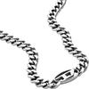Diesel Collana da uomo in acciaio inossidabile, lunghezza: 450 mm+50 mm, larghezza: 32 mm, altezza: 15,5 mm, DX1433040