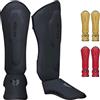 Mytra Fusion paratibie kick boxing MMA paratibie muay thai Shin Instep Protection reggi parastinchi Per kickboxing, allenamento, BJJ, sparring, boxe e arti marziali (Black, XL)