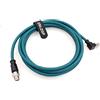 ZBLZGP Cavo schermato Ethernet RJ45 Cat6a RJ45 con codice X maschio a 8 posizioni M12 per telecamera industriale Cognex (5M)