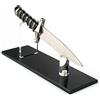 WANLIAN Espositore per coltelli,coltello a scatto Porta coltelli a lama fissa per collezione di coltelli Coltello singolo per la decorazione domestica (nero)