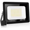 toobettp Faretto LED 100W, Faretti LED da Esterno 10000LM 6500K Bianco Freddo, Fari Led da Esterno Impermeabile IP66 per Giardino Cortile Garage Pareti