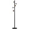 Balvi - Shiitake appendiabiti con 5 ganci. Colore: nero e legno. Altezza: 174 centimetri. Per appende