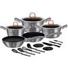 BerlingerHaus Berlinger Haus - Set da 17 pentole (collezione Moonlight)