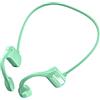 Washranp Cuffie a conduzione ossea, compatibile con Bluetooth 5.0 Auricolari con gancio per orecchio a forma di orecchio impermeabile per sport senza fili auricolari Verde