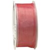 Präsent Four Seasons - Nastro di Organza con Filo Metallico, 40 mm, 25 m, Colore: Rosa