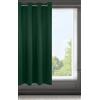 Eurofirany LOGAN Tenda Oscurante - 1 Unità, Occhielli, Blocco della Luce, Oscuramento della Stanza, Camera da Letto, Soggiorno, 140x175 cm, Verde Scuro