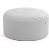 Avalon Pouf poltrona DISCO 100 Similpelle/finta pelle Jazz Imbottito Diam. 100 cm X alt. 50 cm - Colore Bianco