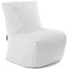 Avalon - Pouf Poltrona Sacco Bambini Lady Jive, Puffo per Sedersi Ergonomico, Pouf a Sacco in Tessuto Antistrappo e Impermeabile, Poltrona a Sacco Moderna, Made in Italy(40x45cm-Bianco)