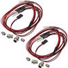 GTIWUNG Luci LED per Auto RC,RC LED Light Set Faro fanale Posteriore Light Drifts,Fari Accessori RC Luci LED compatibili con Veicoli da Drift Modello 1/10 1/8(2 luci 5mm Bianche e 2 luci 3mm Rosse)