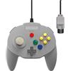 Retro-Bit Tribute 64 Wired N64 Controller per Nintendo 64 - Porta originale - (grigio classico)