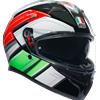 AGV Casco K3 MPLK WING BLACK/ITALY Verde Rosso - AGV L