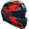 AGV Casco K3 COMPOUND Nero Rosso - AGV L