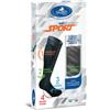 DESA PHARMA Srl SAUBER CALZA SPORT UNISEX GRIGIO DETTAGLI VERDE FLUO S