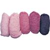 Rayher 5363500, pura lana vergine, screziato, vello, 5 colori a 20 G, toni rosa