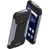 Hammer H Hammer Construction Argent, Rugged Smartphone, IP69 impermeabile, 6000 mAh Batteria, Dual SIM, 16 Mpx, 4G LTE, Android 12, Schermo 6