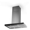 Faber STILO GLASS SMART ISOLA A90 Cappa aspirante a parete 90 cm Classe B Nero