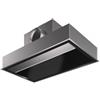 Faber ONYX-C X/VA90 Cappa Integrato a soffitto 90 cm A++ Nero, Acciaio inossidabile