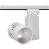 Faretto LED 40W per Binario Monofase CRI92 125lm/W 100° - Bianco Colore Bianco Naturale 4.000K
