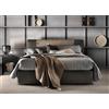 Samoa Letto matrimoniale BUTTON LIFT imbottito senza contenitore da 190x210/220 cm