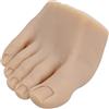 Brrnoo Manichino da Allenamento per la Pratica delle Unghie dei Piedi in Silicone, Colore della Pelle Scura Modello Mezzo Piede Display per la Formazione delle Unghie, Strumento per (Giusto)