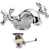 Paffoni Miscelatore per lavabo retrò Paffoni Iris scarico automatico cromato IRV065CR