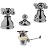 Paffoni Miscelatore per bidet Paffoni Iris con scarico automatico cromato IRV116CR