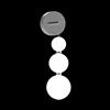 Illuminati Lighting APPLIQUE 3 SFERE PERLA MB21001033-1BCHR CROMO