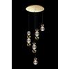 Illuminati Lighting BRILLANTE sospensione, luminosa, oro, LED 28W, lumen 3240 3000K, ø 52x h 200 cm, dimmerabile
