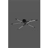 Illuminati Lighting LAMPADARIO A SOFFITTO 6 LUCI TABULAR MX18001070-6ABLK NERO