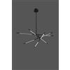 Illuminati Lighting TUBULAR Lampadario tubolare 8Lt nero matto, Led 400W, 3200LM, 3000K, diam.93,5xH81cm, dimmerabile