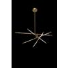 Illuminati Lighting TUBULAR Lampadario tubolare 8Lt oro, Led 400W, 3200LM, 3000K, diam.93,5xH81cm, dimmerabile