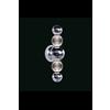 Illuminati Lighting Lampada da parete BRILLANTE, cromata, LED 12W, lumen 1020, 3000K, L16cm H44cm