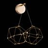 Illuminati Lighting LUCCIOLA Lampada da parete, ottone, LED 9,6W, lumen 816 3000K, L. cm 42 x P. cm 21 x H. cm 40, non dimmerabile