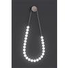 Illuminati Lighting PERLA da parete, cromo, 25 sfere, led 50 Watt, lumen 4250, 3000K, L 54x P 8x H 135cm, dimmerabile