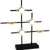 Illuminati Lighting LAMPADA DA TAVOLO 5 ELEMENTI MOLECULAR MT18001067-5ABG NERO E ORO
