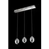 Illuminati Lighting SOSPENSIONE LED LINEARE A TRE PENDENTI GOLDEN EGG MD13003023-3BCHR CROMO